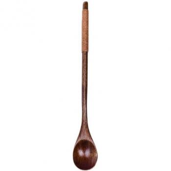 Wire Wrapped Wooden Coffee and Tea Mixing Spoon