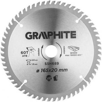 Lama Circolare In Grafite Widia 165 mm – 60 Denti per Taglio Preciso