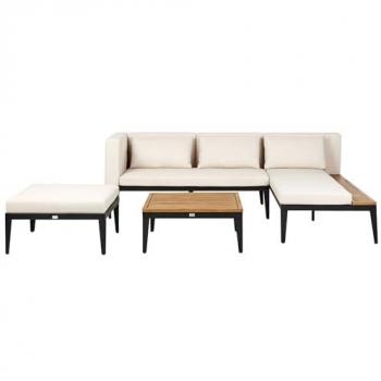 Canapé d'Angle Gauche Beige Clair