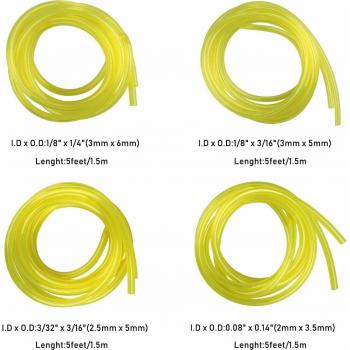 4-Sized Fuel Line Hose for Tygon 2-Cycle Engines