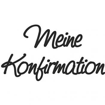 Knorr Prandell 6‑faches Set: Wachsschrift „Meine Konfirmation“, 10 cm, Silber