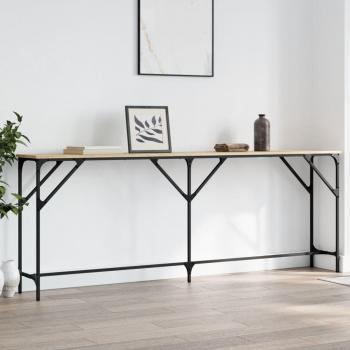Sonoma Oak Engineered Wood Console Table