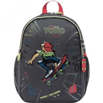 Totto Muska Grey School Backpack 3Y1S