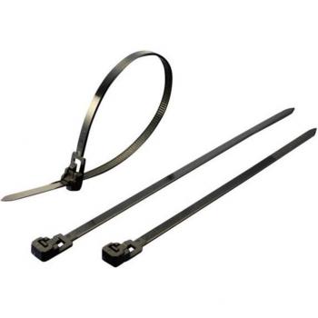 Tru Components TC‑HVCR250BK203 – Fascette per Cavi 250 mm, 100 pezzi