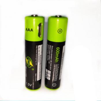 Batterie ZNTER 1,5 V – Charge Rapide 600 mAh – USB + Micro‑USB
