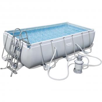 Bestway Power Steel 56442 Piscina Esterna Grigio