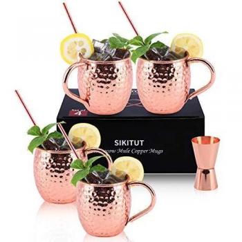 Sikitut Moscow Mule Collection: 4 Bicchieri Rame 550 ml