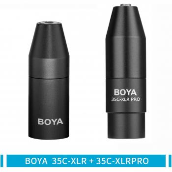 Mini‑Jack Hembra a XLR Macho 3P: BOYA 35C‑XLR PRO con Alimentación 48 V