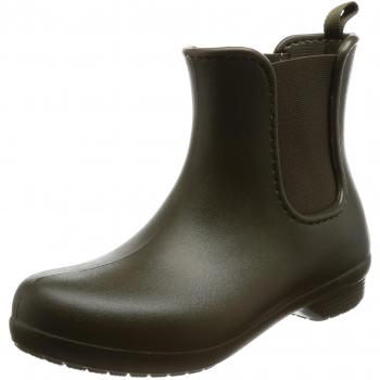 Crocs Freesail Chelsea Boot Frauen, Gummistiefel, Dunkelcamouflage Grün, 38/39 EU