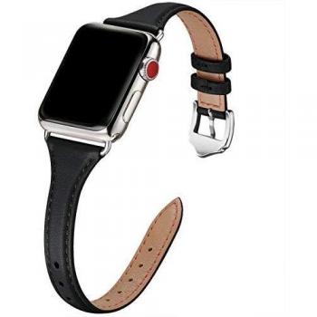 WFEAGL Compatible Watch Strap 42mm 44mm Slim Leather