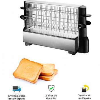 Tragbarer Toaster mit Chromgriffen