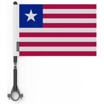 Luxury Liberia Flag Collection – 50 Pieces – 14x21 cm – Polyester – Full Color, Double‑Side