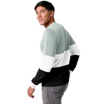 Long‑Sleeve Green Enorsia 2XL Colourblock Hoodie