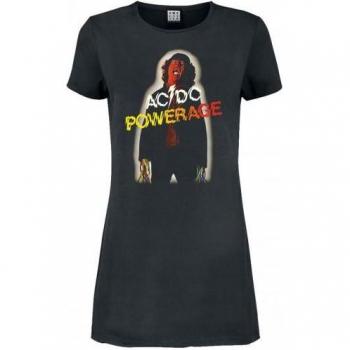 Ladies' Amplified Powerage AC/DC Charcoal T‑Shirt