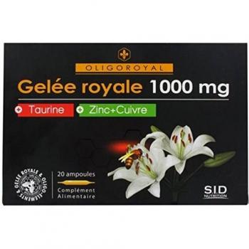 SID Nutrition Oligoroyal Gelée Royale 1000mg + Taurine + Zinc Cuivre 20 ampoules