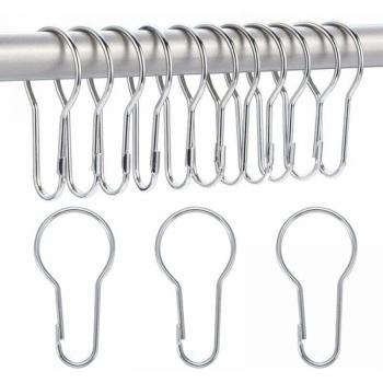 Crochets à Boucle pour Rideaux de Douche, 40 Pièces de 2.2mm