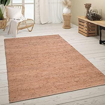 Handgefertigter Sisal Teppich mit modernen Mustern, rechteckig, 13 mm Höhe, Naturfaser Boho-Style