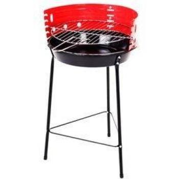 Barbacoa de pie abierta 33 cm roja y negra