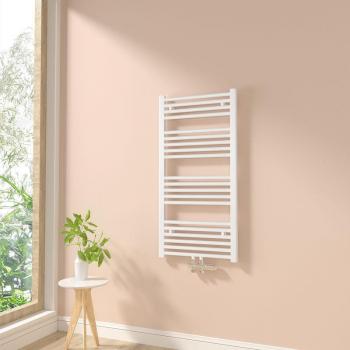 Heilmetz Radiatore Termoarredo Non Elettrico per Bagno – Scaldasalviette 100x50cm 451W Bianca