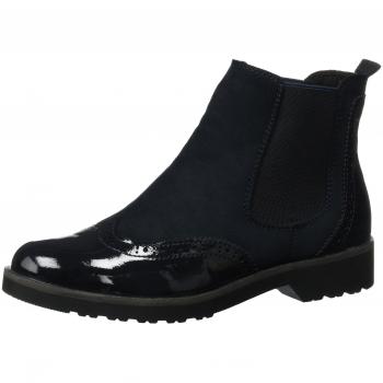 MARCO TOZZI Chelsea Boots Damen 25496, Blau (Dk.Navy Comb)