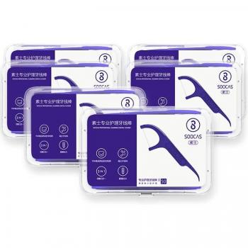 SOOCAS 50 Count Toothpick Flossers