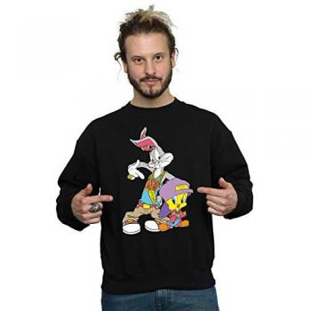 Looney Tunes Bugs and Tweety Hip Hop Sweatshirt L black