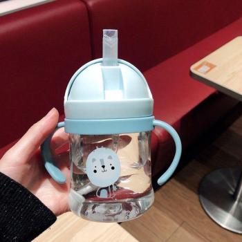 Tasse d’alimentation bébé 420 ml – Poignée et écharpe facilitant la prise de l’eau
