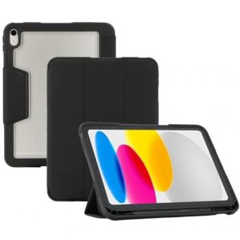 Mobilis 062006 11 Tablet Flip Sleeve – Matte Black and Clear Glass