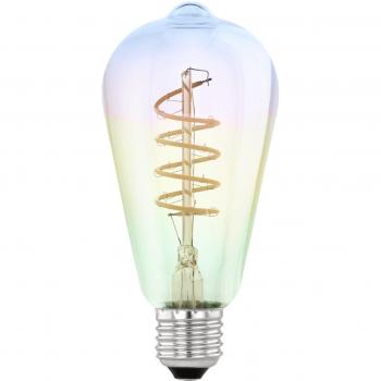 Eglo LED Dimmable Twisted Filament E27 Iridescent Light Bulb