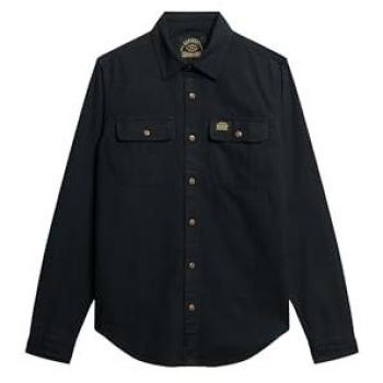 Chemise Flanelle Superdry Homme Noir Taille S
