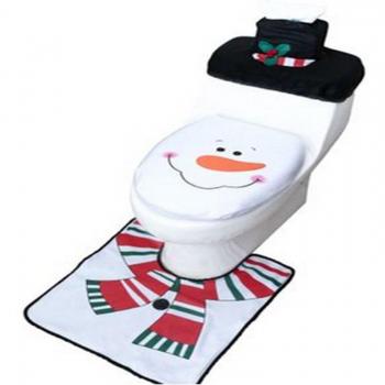 Glücklicher Santa WC-Sitz und Teppich-Set