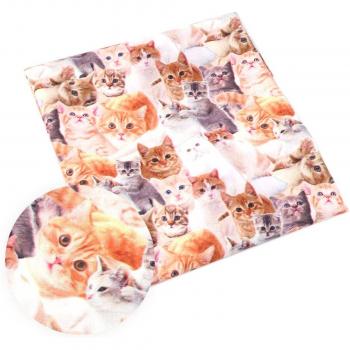 Tissu Coton-Polyester Patchwork 50×145 cm – «Joyeux Animaux»