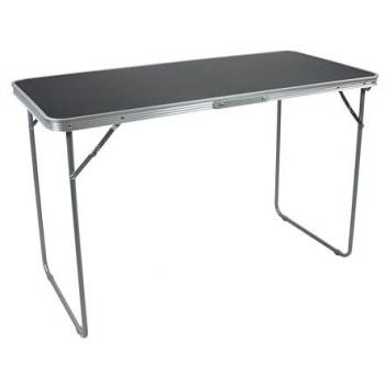 VCM Klappbarer Gartentisch Galdas 110x53 cm Schwarz