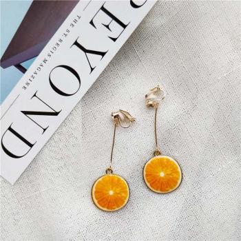 Fruit Design Clip Earrings for Women