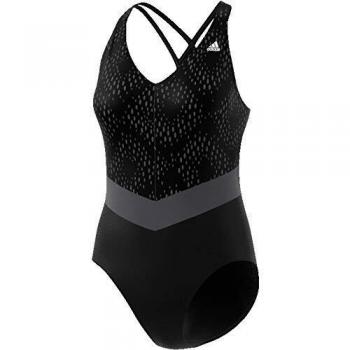 Adidas Damen Suit PrimeBlue Schwimmkleid – Schwarzer & Neongrüner Mix, 36A