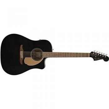 Fender Redondo Player AE Guitar, Walnut Fingerboard, Jetty Black