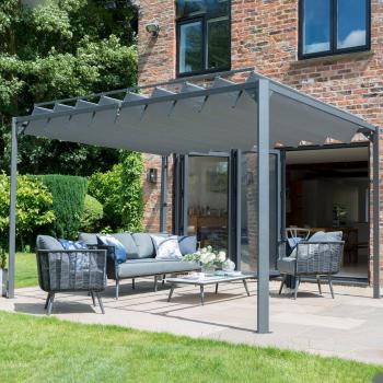 2' x 10' Garden Must Haves Pandora Leaf Adjustable Garden Gazebo