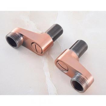 Antique Red Copper Rain Shower Faucet with Swing Arms