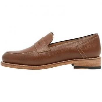 Loafer Henry Stevens Lee PL für Damen – Leder, Größe 38,5, Braun (Midbraun)