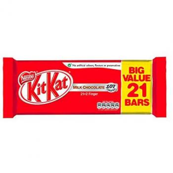 Nestle KitKat Milk Chocolate 2 Finger (Pack of 21) 12539147