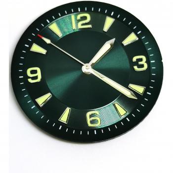34.5MM Green Illuminated Dial and Hands for ETA 2824/2892/2839 MIYOTA 8215 Automatic Movement