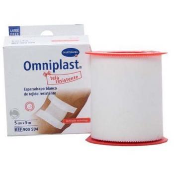 Omniplast® Esparadrapo Tela Hipoalérgico Blanco 5Mx1_25Cm 1Ud