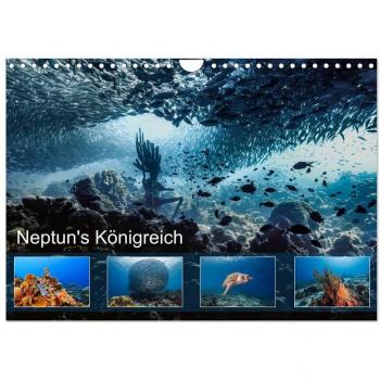 Neptun's Königreich (Wandkalender 2025 DIN A4 quer) CALVENDO Monatskalender