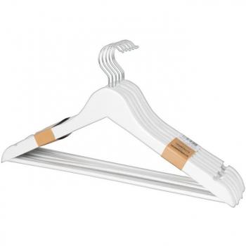 Set van 5 Witte Kledinghangers