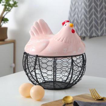 Ceramic Hen Garlic Keeper