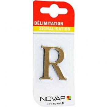 R Autocollant Relief Or