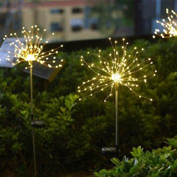2-Pack LED Landschapsverlichting op Zonne-energie