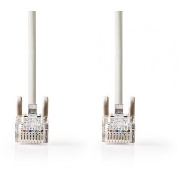 Nedis 2.0 m Cat 5e Ethernet Cable, Grey – RJ45 to RJ45