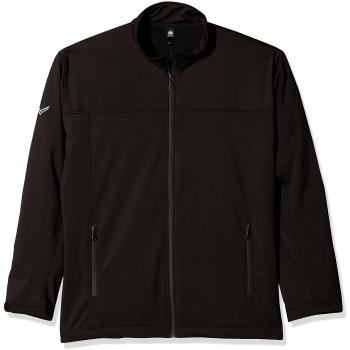 Trigema Herren Jacke RV‑Unisex Softshell (Schwarz, XXXL)