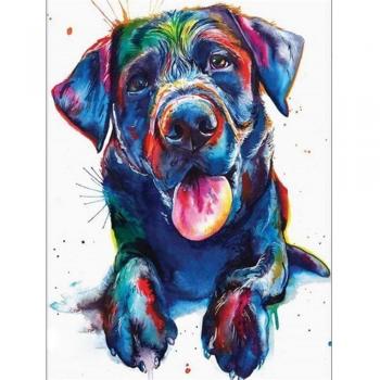 Décoration Murale Chiens en Diamant